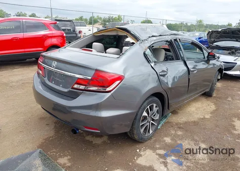 2013 Honda Civic Ex из США, поврежденный, VIN 19XFB2F81DE008148